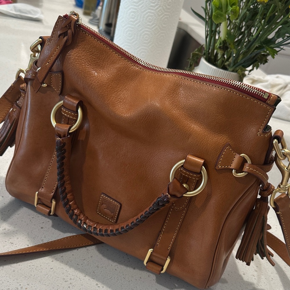 Dooney Brown Leather Handbag